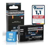 PATONA USB-C Platinum Batteria per Canon LP-E6 LPE6 2400mAh 7.2V