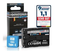 PATONA USB-C Platinum Batteria per Sony NP-FM500H FM500, 2600mAh 7.2V | Batteria per Alpha DSLR A200 A300 A350 A450 A500 A580 A700 A850 A900 SLT A57 A58 A65 A68 A77 A99 - si ricarica direttamente