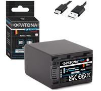 PATONA Platinum NP-FV100A NP-FV100 USB-C Batteria 3090mAh con ingresso diretto, senza restrizioni di utilizzo per HDR CX625 CX730 CX250 PJ810 FDR AX53 AX33 AX100 ecc.