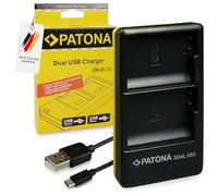 Patona USB Dual caricabatterie 1965 per batterie Nikon EN-EL15