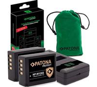 PATONA V1 Protect 2 batterie NP-W126s (1140 mAh) con sensore NTC e alloggiamento V1 - con caricatore USB PD Performance 161957 (max. 1000 mA) - X-M5 X-S10 X-T50 ecc.
