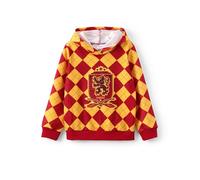 PATPAT Harry Potter Felpa con Cappuccio Unisex Bambini, Pullover Hogwarts Grifondoro Rosso a Quadri Felpa Cappuccio Autunno Inverno Regalo di Natale Maglione per Ragazzi e Ragazze 6-12 Anni 116-152 cm