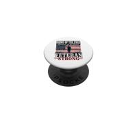 Patria Dei Liberi Grazie Ai Coraggiosi Veterano Forte PopSockets PopGrip Adesivo