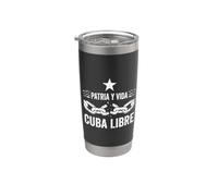 Patria y Vida Cuba Libre Stella Distressed e Catene spezzate Bicchiere termico in acciaio inox doppia parete
