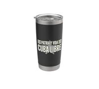 Patria y Vida Cuba Libre - Stella vintage invecchiata Bicchiere termico in acciaio inox doppia parete