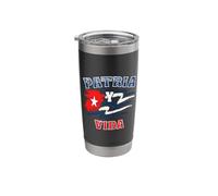 Patria Y Vida Flag Cuba Cuban Freedom Cuba Libre Se Acabo Bicchiere termico in acciaio inox doppia parete