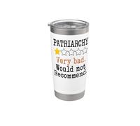 Patriarchy One Star Would Not Recommend Down With Patriarchy Bicchiere termico in acciaio inox doppia parete
