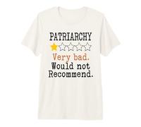 Patriarchy One Star Would Not Recommend Down with Patriarchy Maglietta Premium
