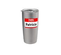 Patricia, ciao Mi chiamo Badge Bicchiere termico in acciaio inox doppia parete