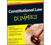 Patricia Fusco Constitutional Law For Dummies (Tascabile)