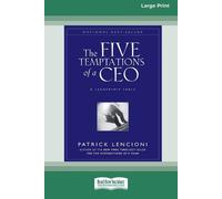 Patrick Lencioni The Five Temptations of a CEO (Tascabile)