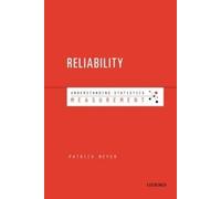Patrick Meyer Understanding Measurement: Reliability (Tascabile)