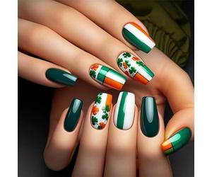 Patrick ' s Day Full Covers Artificiale Verde Trifoglio Stick on per Feste Feste 24Pcs Set cultura irlandese