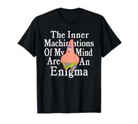 Patrick Star My Mind is an Enigma Funny Existential Cartoon Maglietta