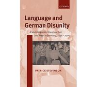 Patrick Stevenson Language and German Disunity (Tascabile)