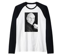 Patrick Stewart Capitano Jean Luc Picard Attore di Star Trek 1988 Maglia con Maniche Raglan