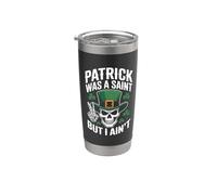 Patrick was Saint But I Aint Skull St Patricks Day Bicchiere termico in acciaio inox doppia parete