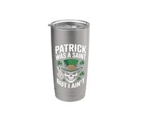 Patrick was Saint But I Aint Skull St Patricks Day Bicchiere termico in acciaio inox doppia parete