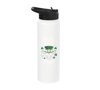 Patrick was Saint But I Aint Skull St Patricks Day Stainless Steel Insulated Water Bottle
