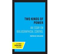 Patrick Wilson Two Kinds of Power (Tascabile)