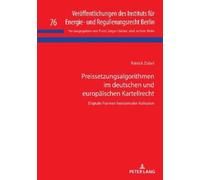 Patrick Zobel Preissetzungsalgorithmen im deutschen und europ (Copertina rigida)