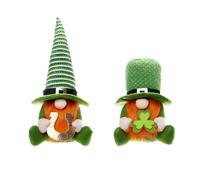 Patricks Day Decorations - Decor Gnome Plush Green Irish Leprechaun D
