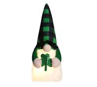 Patricks Day gnomi illuminati a LED bambole nani ornamento svedese Tomtes figura giocattolo irlandese festa decorazione regalo irlandese partito gnomi giocattolo decorazione