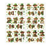 Patricks Day Stickers | Green PVC Cartoon Decals Decorations