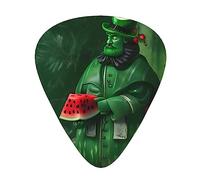Patrick's Watermelon Festival, i plettri per chitarra da 12 pezzi includono tre plettri: sottili, medi e pesanti. Adatto per chitarre elettriche, acustiche e bassi di tutti i punti di forza