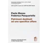 Patrimoni destinati ad uno specifico affare. Artt. 2447 bis-2447 decies
