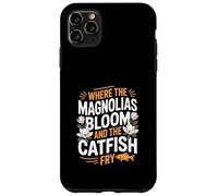 Patrimonio del Mississippi "DOVE FIORISCONO MAGNOLIE E Friggono il pesce gatto" Custodia per iPhone 11 Pro Max