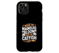 Patrimonio del Mississippi "DOVE FIORISCONO MAGNOLIE E Friggono il pesce gatto" Custodia per iPhone 11 Pro