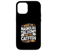 Patrimonio del Mississippi "DOVE FIORISCONO MAGNOLIE E Friggono il pesce gatto" Custodia per iPhone 12/12 Pro