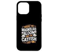 Patrimonio del Mississippi "DOVE FIORISCONO MAGNOLIE E Friggono il pesce gatto" Custodia per iPhone 12 Pro Max