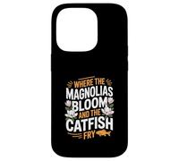 Patrimonio del Mississippi "DOVE FIORISCONO MAGNOLIE E Friggono il pesce gatto" Custodia per iPhone 14 Pro