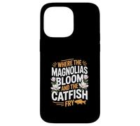 Patrimonio del Mississippi "DOVE FIORISCONO MAGNOLIE E Friggono il pesce gatto" Custodia per iPhone 14 Pro Max