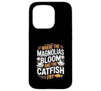Patrimonio del Mississippi "DOVE FIORISCONO MAGNOLIE E Friggono il pesce gatto" Custodia per iPhone 15 Pro
