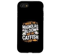 Patrimonio del Mississippi "DOVE FIORISCONO MAGNOLIE E Friggono il pesce gatto" Custodia per iPhone SE (2020) / 7/8