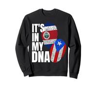 Patrimonio della Bandiera del Dna del Costa Rica e del Portoricano Felpa