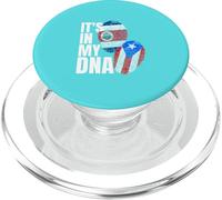 Patrimonio della bandiera del DNA del Costa Rica e del Portoricano PopSockets PopGrip per MagSafe
