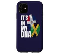 Patrimonio della bandiera del DNA del mix giamaicano e dominicano Custodia per iPhone 11