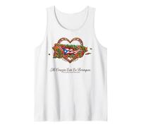 Patrimonio ispanico Porto Rico Mi Corazón Borinquen Canotta