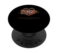 Patrimonio ispanico Porto Rico Mi Corazón Borinquen PopSockets PopGrip Adesivo