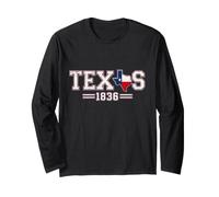 Patrimonio Vintage dello Star State Pride del Texas 1836 Maglia a Manica