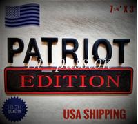Patriot Edizione Nero Per Tutte Auto Cappuccio Logo Calcomanie Custom Stemma New