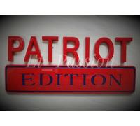 Patriot Edizione Rosso Blu Per Tutte Auto Camion Barca Logo Cappuccio Su Emblema