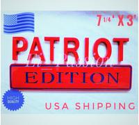 Patriot Edizione Rosso Blu Per Tutte Auto SUV Motociclista Barche FENDER Logo Su