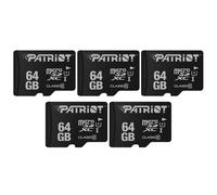 Patriot Memory LX Series micro SD Flash Memory card 64GB PSF64GMDC105-5 PACK