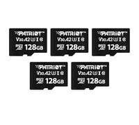Patriot VX Series 128GB Micro SDXC V30 A2 UHS-I U3 4K UHD Memory Card 5 Pack - PSF128GVX32MCX5