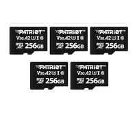 Patriot VX Series 256GB Micro SDXC V30 A2 UHS-I U3 4K UHD Memory Card 5 Pack - PSF256GVX32MCX5